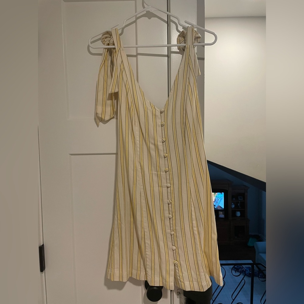 BIRDIE MINI DRESS - Tullarosa - IVY & YELLOW STRIP  -Small WITH TAGS/NEVER WORN
